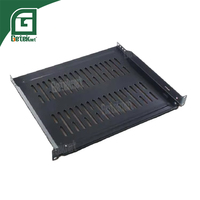 GETEKnet Étagère de serveur en porte-à-faux ventilée 1U 19 "1U-6" DP Étagères d'équipement en métal Armoire profonde avec stock 19 pouces standard