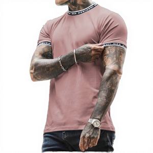 New Design Summer Polyester/Cotton 180g Knitted Print Smart Casual <b>Muscle</b> <b>T</b>-<b>shirts</b> for <b>Men</b> Fitness Wholesale - Product Image 4