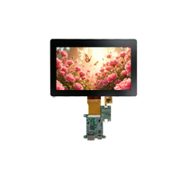Raspberry Pi layar LCD 7 inci resolusi 1024*600 dengan modul LCD Input tipe-c untuk pengontrol cerdas