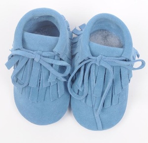 Mocassins en cuir véritable pour bébés garçons et filles, vente en gros - Product Image 6