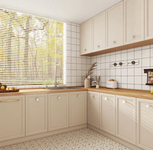 Conception de cuisine minimaliste française sur mesure pour cuisine <span class=keywords><strong>en</strong></span> <span class=keywords><strong>U</strong></span>, armoires de cuisine entièrement <span class=keywords><strong>en</strong></span> bois simplifiées - Product Image 5