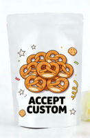 Sacs alimentaires personnalisés multi-styles avec logo pour noix mélangées, biscuits, bretzels, sacs de rangement pour noix mélangées, bonbons, emballage flexible