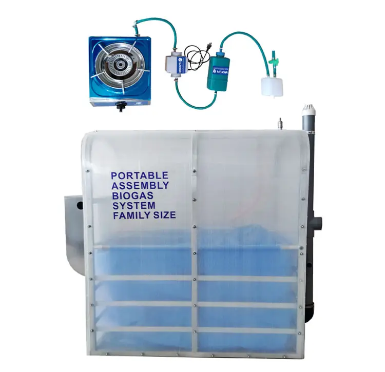 Mini formato PX-ABS-1.2M3 portatile a casa di biogas impianto