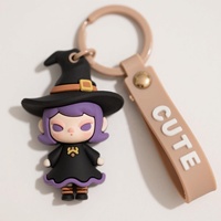 Personnage de dessin animé en caoutchouc PVC 3D personnalisé porte-clés porte-clés accessoires