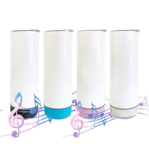 Gobelets lumineux USB de 20 oz avec haut-parleur intégré, lecteur de musique intelligent et écran d'affichage - Product Image 1