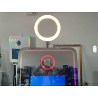 Photomaton numérique magique avec miroir de 70 pouces et écran tactile de 43 pouces compatible iPad, impression instantanée et Wi-Fi/Bluetooth pour événements