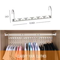 Offre Spéciale Space Saving En Cascade en métal magique vêtements Hanger Organisateur En Acier Inoxydable cintre en métal en gros