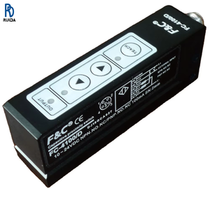 Sensor Capacitivo F&C FC-4100 para Detección de Etiquetas en Ranura, NPN/PNP en Uno, 12-24VDC, IP65, Serie FS-T2 - Product Image 1