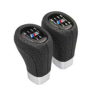 Pommeau de levier de vitesse en cuir noir pour Bmw, 5 vitesses, logo M, ergonomique pour transmission manuelle - Product Image 5