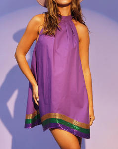 Elegant Party Dress for Women: Light Blue Bodycon <strong>Sequin</strong> Midi Sleeveless - Product Image 3