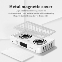 SNRQI Aspirateur de poussière pour ongles, 3500 tr/min*2, double ventilateur turbo, 5 vitesses, forte aspiration, collecteur de poussière pour ongles, vente en gros directe usine