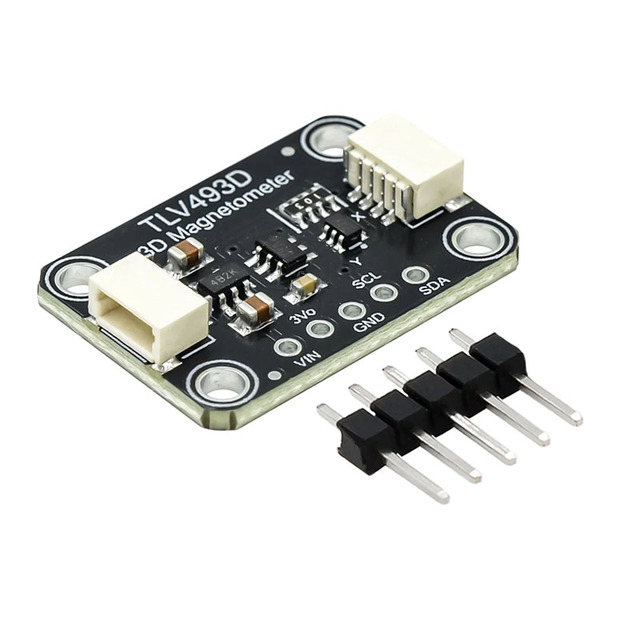 4366 TLV493D 3-Axis Magnetometer Module | I2C Magnetic Field Sensor Breakout Board with Unsoldered Pins