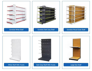 Butik Mağaza Teşhir Rafı Çok Katlı Hafif Metal Tek Taraflı Süpermarket Ürün Standart Raf Sistemi - Product Image 6