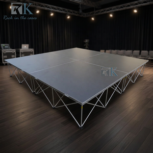 Scène de plateforme industrielle antidérapante avec estrade pliante en aluminium - Product Image 1