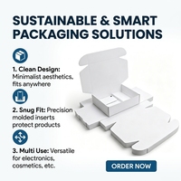 Boîte cadeau pliante en carton blanc recyclé écologique avec logo personnalisé, pour cosmétiques, savons, boîte mystère, avec gaufrage, taille personnalisée, vente en gros
