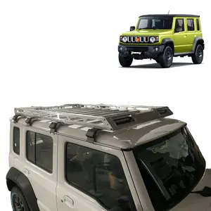 TELLIKA India Suzuki Car Exterior Accessories Aluminum With LED Light Kit Cargo Roof Rack For New Suzuki Jimny 2023 2024 5 Door