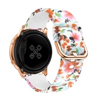 Bracelet en silicone imprimé pour Samsung Galaxy Watch 7 4/6/5 Pro/Classic / Amazfit / Redmi Watch 5 Active 22 mm