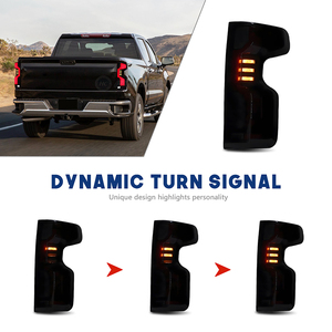 Luces Traseras LED HCMOTIONZ para Chevrolet Silverado 2019-2025 Pickup 1500/2500/3500, Conjunto de Luces Traseras con Animación de Encendido DRL - Product Image 4