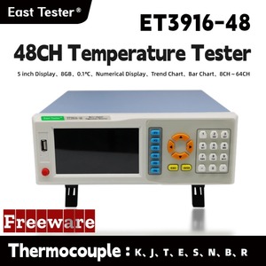 Instrument d'inspection de température électronique multicanal East Tester ET3916-48, 48 canaux avec une précision de 0,05 % FS - Product Image 4