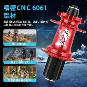 Buje de Bicicleta de Montaña Speedone, 120 Clics, 6 Trinquetes, 54 Dientes, 32H, Eje Pasante, Liberación Rápida, Compatible con Freno de Disco, Brida de 65mm - Product Image 2