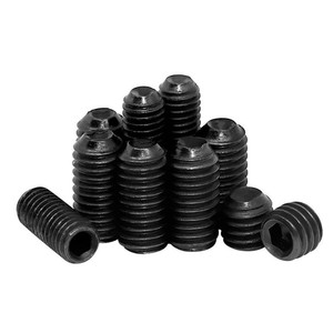 Suministro Directo de Fábrica, Tornillo de Cabeza Hexagonal DIN916 Negro con Punta Cónica 1/4-20 3/8-16, Sistema Métrico, Material de Acero - Product Image 4