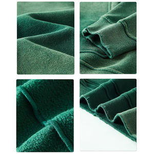 เสื้อฮู้ดดี้ผ้าฟลีซคุณภาพสูง 100% ผ้าฝ้าย 400gsm ทรงโอเวอร์ไซส์ สำหรับผู้ชายและผู้หญิง รับสกรีนโลโก้แบบพัฟพิมพ์ - Product Image 4