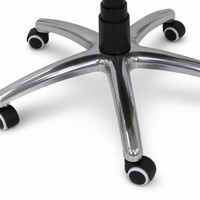 Chaise de bureau de direction à dossier haut en cuir PU blanc ivoire, pivotante, avec repose-pieds