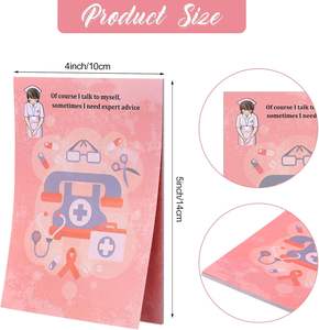 Notas adhesivas divertidas, suministros de oficina <span class=keywords><strong>para</strong></span> <span class=keywords><strong>el</strong></span> <span class=keywords><strong>Hospital</strong></span>, Escuela de Enfermería, compañeros de trabajo, escritura de listas diarias, horarios - Product Image 6