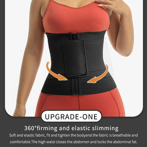 ウエストトレーニングボディシェイパータイトトリマーベルト彫刻シェイプウェアトリマーサウナスウェットヨガガードルスリムベリーバンド女性用コルセット - Product Image 2