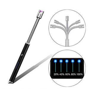 Pas de Feu Sans Flamme Usb Personnalisé Électrique Cuisine Briquet D'arc Sans Flamme 1.5-2 Heures 230*15*15mm FCC/CE/ROHS En Métal, métal <span class=keywords><strong>73</strong></span> ± 1g - Product Image 2