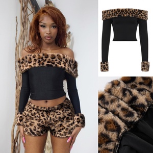 เสื้อครอปแขนยาวพิมพ์ลายเสือดาว ทรงเข้ารูป สไตล์ฤดูใบไม้ร่วงใหม่ เซ็กซี่ ทันสมัย และลำลอง - Product Image 1