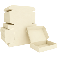 Caja de Cartón Kraft con Logotipo Personalizado, Biodegradable, Ecológica, Compostable, para Envíos de Ropa