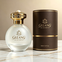Nouveauté - Flacon de parfum de luxe 50 ml - Flacon de parfum en verre personnalisé - Rond - 100 ml - Transparent - Flacon de parfum 30 ml avec emballage