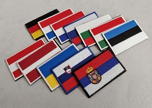 แพทช์ปักตรา Velcro ป้ายกระเป๋ากลางแจ้งหมวกอุปกรณ์เสริมผ้าแพทช์ในประเทศต่างๆทั่วโลก - Product Image 6