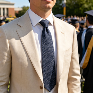 Corbata de Poliéster con Estampado Geométrico Ecológica para Hombre, Diseño Formal con Impresión Digital, Logotipo de Fábrica Disponible - Product Image 4