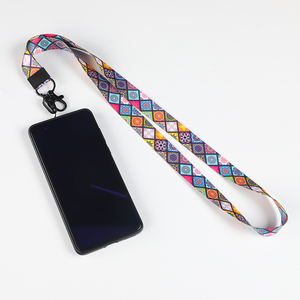 Nhà Máy Giá tùy chỉnh thăng hoa Keychain dây buộc với logo tùy chỉnh <span class=keywords><strong>Polyester</strong></span> dây buộc - Product Image 2