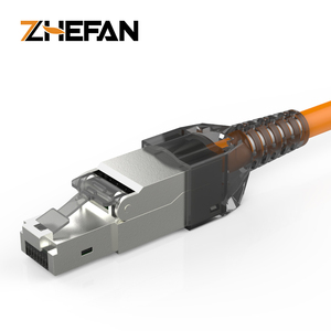 FTP Korumalı RJ45 <span class=keywords><strong>CAT</strong></span>.7 Erkek Metal Kablo Konektörü Aletsiz Uzatma Fişi-Konektör Aksesuarları Aletsiz Fiş - Product Image 5