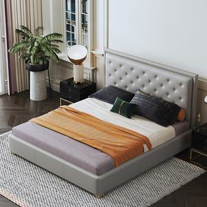 Letti da foshan <span class=keywords><strong>letto</strong></span> in velluto verde e <span class=keywords><strong>letto</strong></span> matrimoniale in velluto grigio 160x200 velluto - Product Image 5