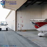 Componentes de Estructura Prefabricada Resistentes a la Carga de Nieve, Puerta Corredera Eléctrica de Gran Tamaño para la Construcción de Hangares de Aviones