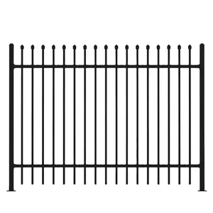China factory Popular Design Decorative Wrought Iron Fence for Garden