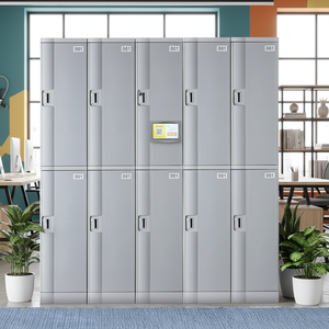 Armoire de vestiaire scolaire TOPPLA moderne à 2 portes, en plastique ABS durable, étanche, écologique, recyclable, avec serrure électronique à combinaison - Product Image 2