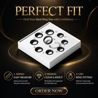 Outil de mesure intelligent pour bagues Kit de dimensionnement pour bagues intelligentes Santé Fitness Tailles Coffret Bijoux
