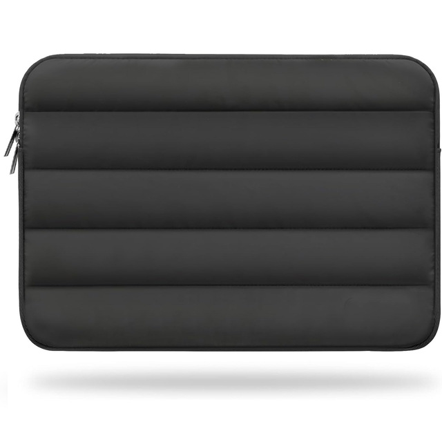 Large Capacity Portable Female Travel Pillow Computer Bag Zipper Fashionable Apple-Inspired Inner PU Puff Case