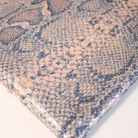 Tissu à Paillettes Imprimé Peau de Serpent Brodé, Motif Serpent Scintillant de Luxe pour Costumes de Scène - Grande Vente