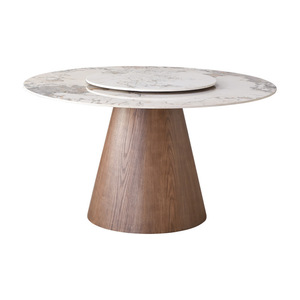 <b>Dining</b> <b>Table</b> And Chair <b>Set</b> <b>Round</b> Modern Minimalist Solid Wood 8 Piece <b>Dining</b> Room <b>Set</b> - Product Image 5