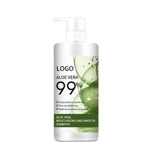 Shampoo réparateur pour cheveux bouclés naturel et végétalien en marque propre OEM avec eau de riz hydratante et nourrissante, shampooing à l'aloe vera - Product Image 1