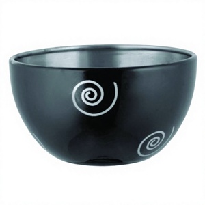 ชามเสิร์ฟอาหารสีดำฝาปิดสลัดผลไม้ชามผสมอาหาร - Product Image 1