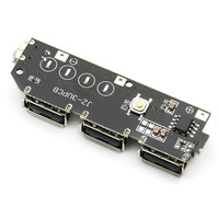 5V 1A 1.5A 2.1A 3 USB batterie externe chargeur Circuit imprimé Module Boost 18650 Li-ion boîtier coque kit de bricolage Powerbank