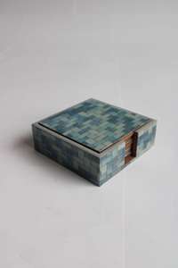 Ensemble de sous-verres à thé faits à la main en résine et émail écologiques de qualité export, provenant d'un fournisseur indien, avec emballage personnalisé, tailles disponibles - Product Image 6