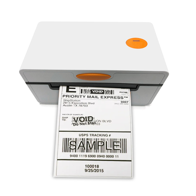 4 Inch Thermal Shipping Label Printer USB 110mm High Speed Barcode Sticker 4x6 for Business in Stock 203DPI